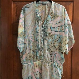Paisley sheer blouse size L. Apt 9